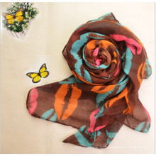 Горячая распродажа мода многоцветный женщины Маркизета ткань для шарфа